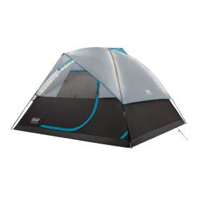 Coleman OneSource Rechargeable 4-Person Camping Dome Tent w/Airflow System; LED Lighting