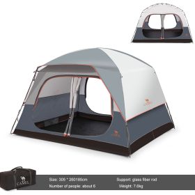 5-8 Person Tent, Quick Build, Glass Pole, Waterproof