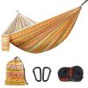 1pc Bohemian Camping Hammock; Lightweight Parachute; Single Travel Hammock