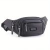 Black High-capacity Fanny Pack; Mobile Phone Bag; Waterproof