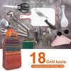 19Pcs Camp Cooking Utensil Kit with Storage Bag