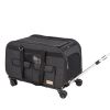 VEVOR Rolling Pet Carrier with Telescopic Handle and Shoulder Strap for Pets under 35 lbs.