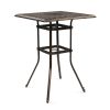 Patio Bar Height Table, All-Weather Cast Aluminium