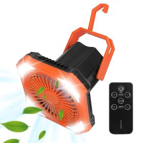 Camping Lantern Fan Battery Powered USB Rechargeable