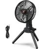 Fan with Emergency Power Bank 270° Oscillating Rechargeable Tripod Fan