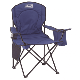 Portable Camp Chair with Built-In Cooler - Blue