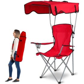 Camping Lawn Canopy Chair with Cup Holder