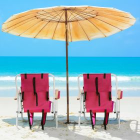 Folding Beach Chair Set of 2 for Adults