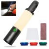 2-in-1 Portable Led Flashlight, Rechargeable, 7 Lighting Modes, with Carry Bag