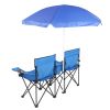 Double Folding Picnic Chairs w/Umbrella