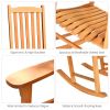 Outdoor Rocking Chair Single Rocker for Patio Deck