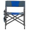 1-piece Padded Folding Outdoor Chair with Storage Pockets