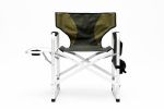 1-Piece Padded Folding Chair with Side Table and Storage Pockets