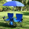 Double Folding Picnic Chairs w/Umbrella