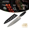 Non-Stick Coated High Carbon Stainless Steel 8" Damascus Chef's Knife