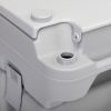 Portable Push-rod Toilet, 20L/5.3 Gallons Detachable Tank