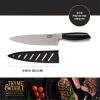 Non-Stick Coated High Carbon Stainless Steel 8" Damascus Chef's Knife