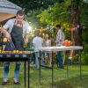 Rectangular Foldable Table With Barbed Wire Outdoor Fish Cleaning