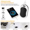 10000mAh Power Bank Rechargeable Pocket Warmer, Double Sided Heating, 3 Temperature Adjustment