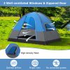 3 Person Outdoor Camping Tent with Removable Floor Mat