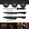 13-Piece Kitchen Slim Block Stainless Steel Knife Set