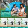 Fan with Emergency Power Bank 270° Oscillating Rechargeable Tripod Fan