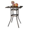 Patio Bar Height Table, All-Weather Cast Aluminium