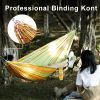 1pc Bohemian Camping Hammock; Lightweight Parachute; Single Travel Hammock