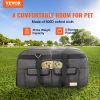 VEVOR Rolling Pet Carrier with Telescopic Handle and Shoulder Strap for Pets under 35 lbs.