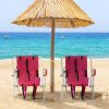 Folding Beach Chair Set of 2 for Adults