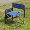 1-piece Padded Folding Outdoor Chair with Storage Pockets