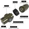 ABS 7 In 1 Multifunctional Survival Whistle With LED Light