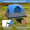 3 Person Outdoor Camping Tent with Removable Floor Mat