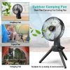 Fan with Emergency Power Bank 270° Oscillating Rechargeable Tripod Fan