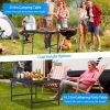 Foldable Camping Table Aluminum Alloy Grill Stand