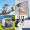 Pop UP Camping Shower Tent Enclosure 2 Rooms