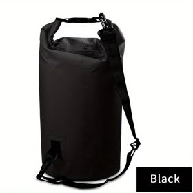 Waterproof Sport Dry Bag With Adjustable Shoulder Strap (Color: Black, size: 30L)