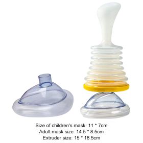 Portable First Aid Choking Device Adults; Children (Ships From: China, Color: Yellow suit)