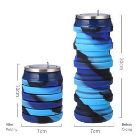 480ml Foldable Silicone Water Cup (Capacity: 480ml, Color: 4)