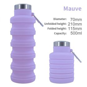 500ml Retractable Water Bottle (Capacity: as shown, Color: A03 500ML)