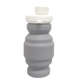 Portable Silicone Folding Cup 320ml (Capacity: 320ml, Color: Grey)