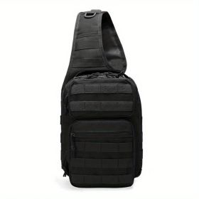 7L Large Capacity Adjustable Tactical Men's Chest Bag (Color: Black)