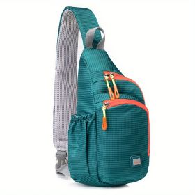 Waterproof Nylon Fanny Pack (Color: Lake Green)