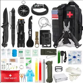 Civil Air Defense Combat Readiness Emergency Kit (Ships From: China, Color: Advanced black)