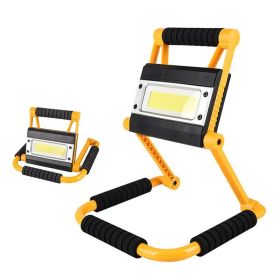 LED Working Light High Lumen Rechargeable Floodlight (Color: Yellow)