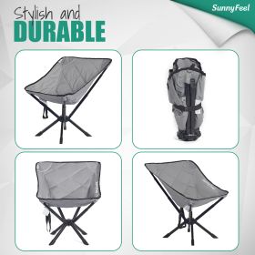 Ultralight Folding Camping Chair (Color: Padded Grey)