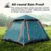 2-3 Person Camping Tent Foldable Waterproof Tent with 2 Mosquito Nets Windows