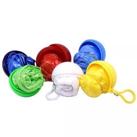 1pc Disposable Raincoat Keychain; Emergency Rain Coat (Color: Random Color, Items: Raincoat Ball Set)