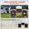 Folding Cooking Table with Carrying Bag,