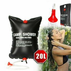 20L Camping Shower Portable Solar Heating Shower Bag (default: default)